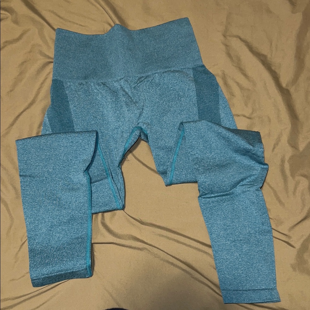 NVGTN Teal Contour Seamless Leggings